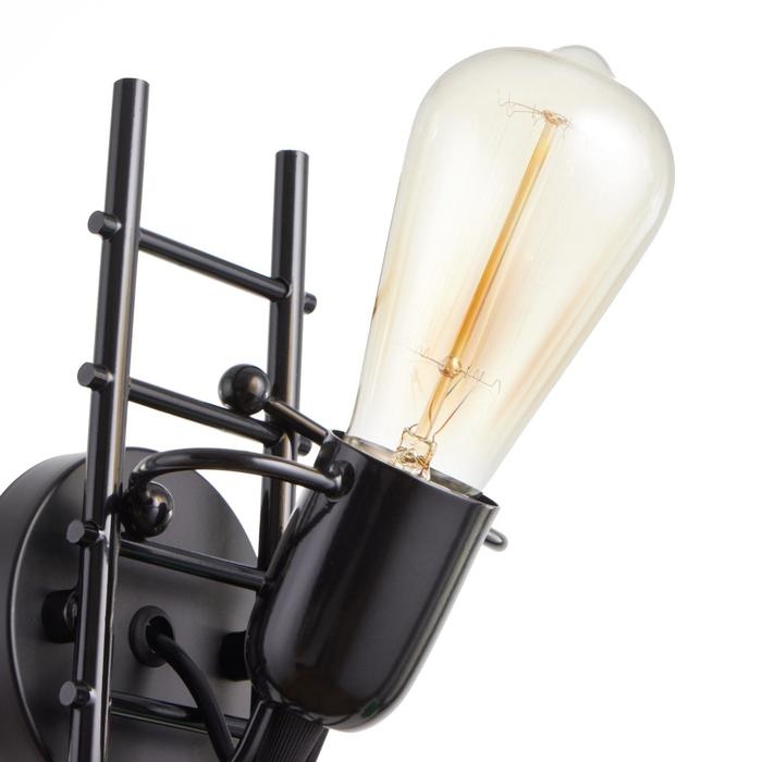 Бра "Человечек" E27 40Вт черный