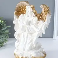 Фигура "Ангелина" белая, 27х14х15 см