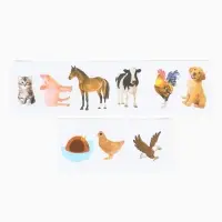 Развивающая игра на липучках &laquo;&lrm;Изучаем мир домашних животных&raquo;, методика Домана, с обучающими карточками по методике Глена Домана