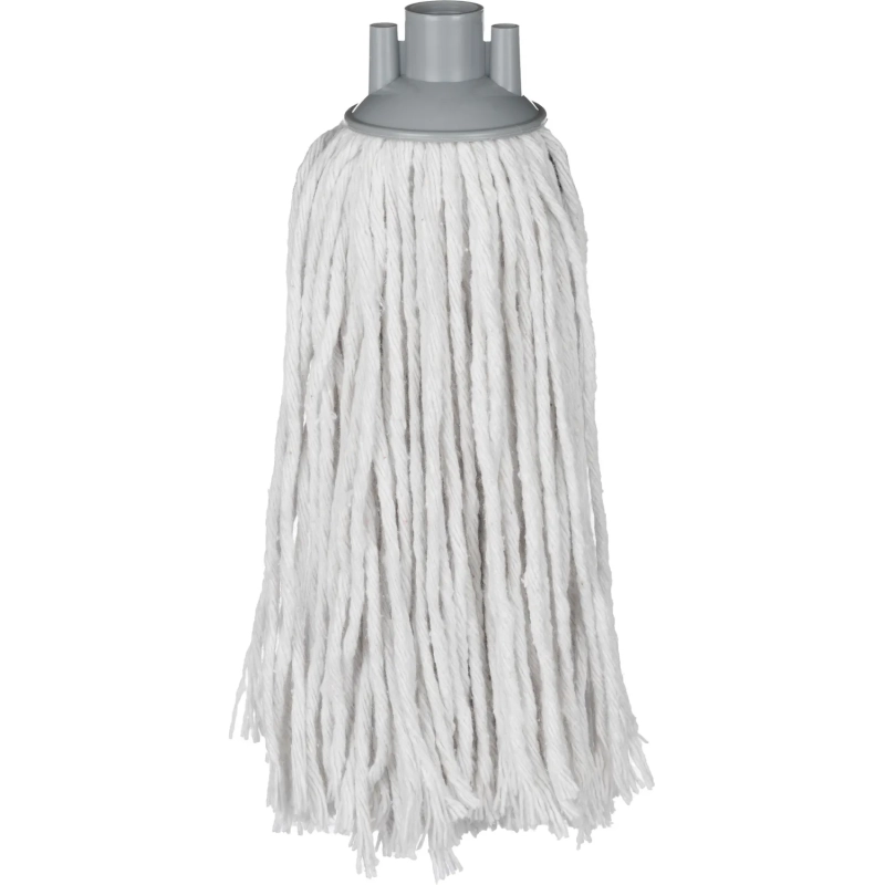 Швабра веревочная для пола 28x15 см,ПП,хлопок,метал,120cm;серый