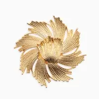 Брошь "Солнце", цвет золото