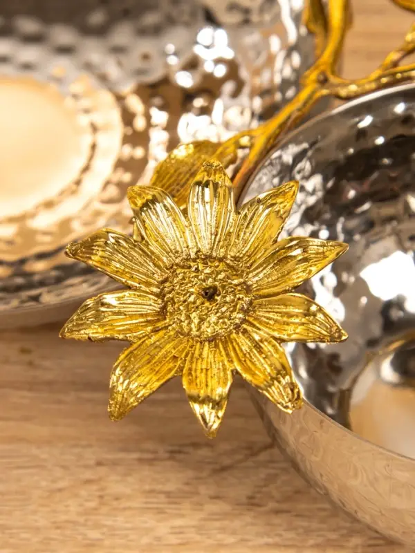 Менажница "Лето" 27х16х7 см, нержавеющая сталь