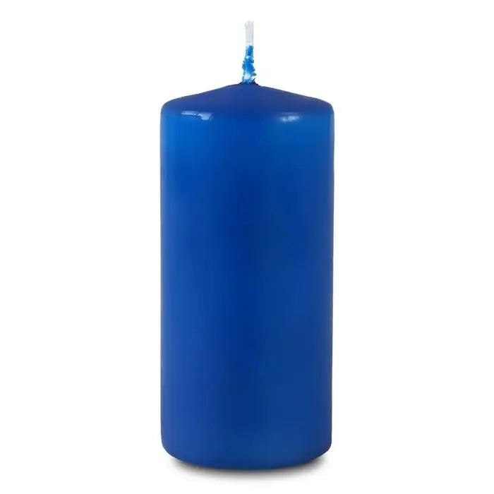 Свеча - цилиндр, 5х11,5 см, 25 ч, 175 г, синяя