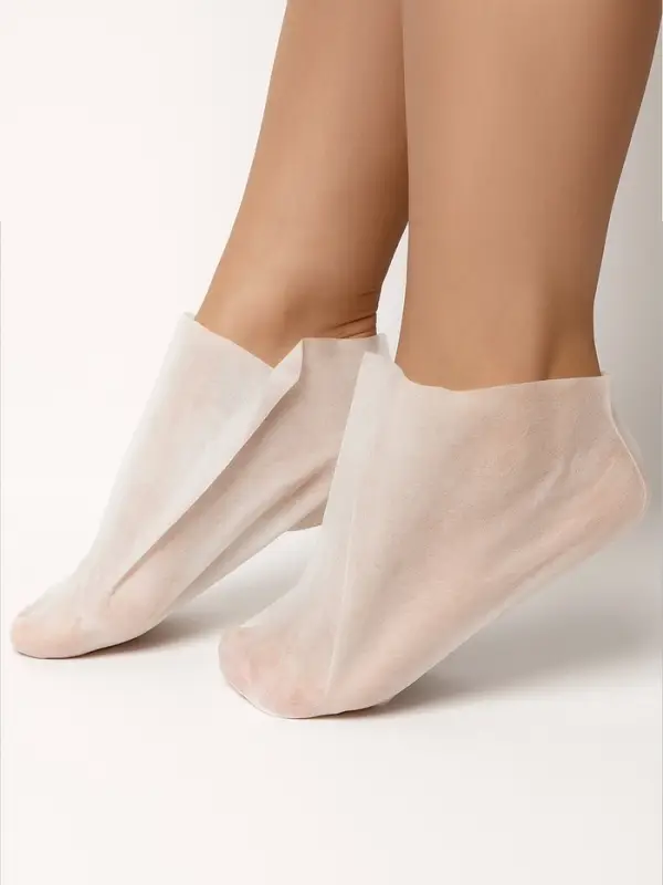 Носочки для парафинотерапии, одноразовые, универсальный размер, белые