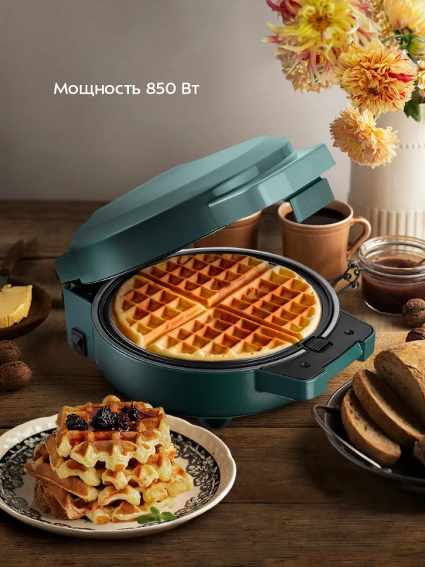 Вафельница электрическая для бельгийских вафель КТ-3644 Вафельница электрическая для бельгийских вафель КТ-3644