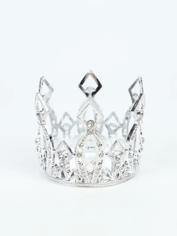 Корона для торта &laquo;Витая&raquo;, цвет серебро