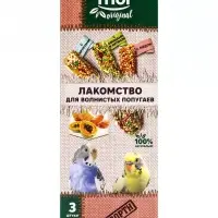 Лакомство Triol для волнистых попугаев, ассорти, 3 шт., 80 г