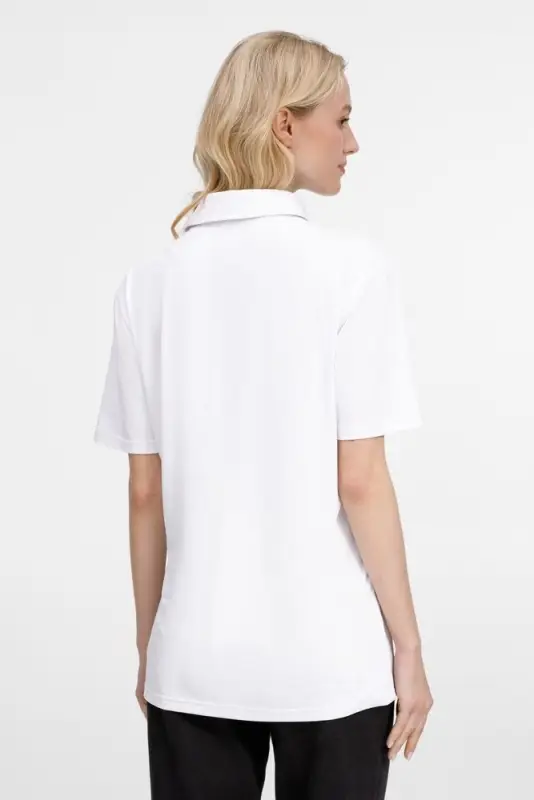 Рубашка поло унисекс Senti, белая, размер XXL Рубашка поло унисекс Senti, белая, размер XXL