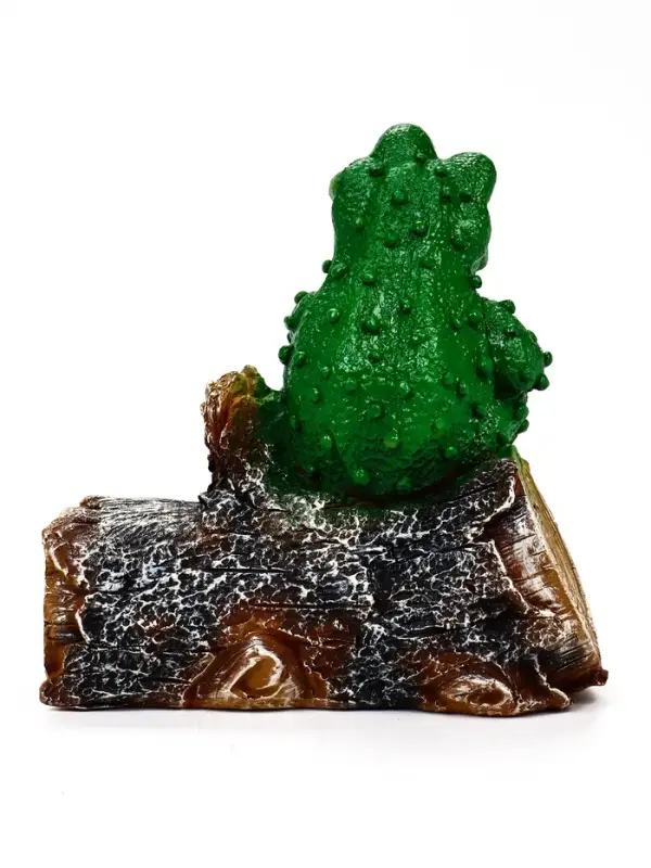 Садовая фигура 28 х 26 х _ см полистоун Лагушка на бревне