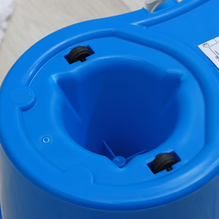 Швабра с отжимом и ведро с металлической центрифугой Доляна, 14 л, запасная насадка из микрофибры, колёсики, цвет МИКС Швабра с отжимом и ведро с металлической центрифугой Доляна, 14 л, запасная насадка из микрофибры, колёсики, цвет МИКС