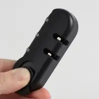 Замок кодовый для чемодана, с креплениями, 3.3×8.3×1.8 см, цвет чёрный
