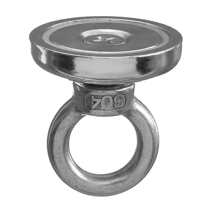 Магнит неодимовый Cartage с петлёй для авто, d=36 мм, сцепление 23 кг