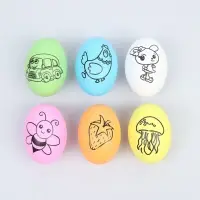 Набор для творчества "Пасхальные яйца" под роспись, набор 6 шт, пластик, цвет МИКС