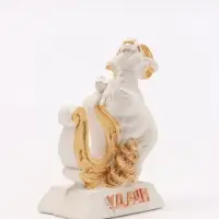 Фигурка декоративная &laquo;Коза с подковой на удачу&raquo;, 6&times;5&times;3 см, белая