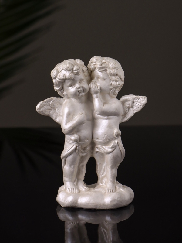 Статуэтка "Ангелы шепчутся" 9х8х4 см, перламутр