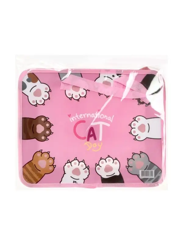 Папка с ручками &laquo;Лапки&raquo;, А4, пластиковая, 70 мм, 322&times;256 мм