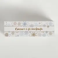 Коробочка для макарун «Снежинки», 18 х 5.5 х 5.5 см