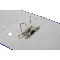 Папка-регистратор с арочн.мех.Комус Экономи 80мм,синяя,ПБП1,карм.кор,мет.уг