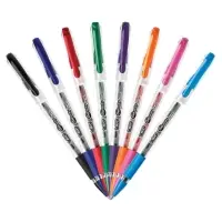 Ручка гелевая, синяя, тонкое письмо 0,5 мм, BIC Gelocity Stiс, удобный держатель для письма