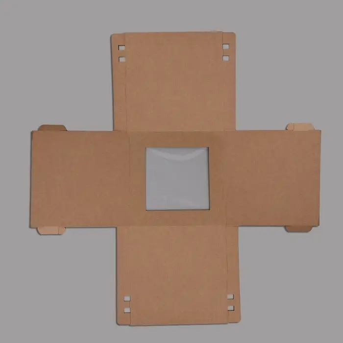 Коробка для торта, с окном, крафт, 30&times;30&times;30 см