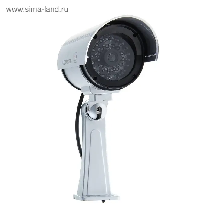 Муляж уличной видеокамеры Luazon VM-2, с индикатором, 2хАА (не в комплекте), серый