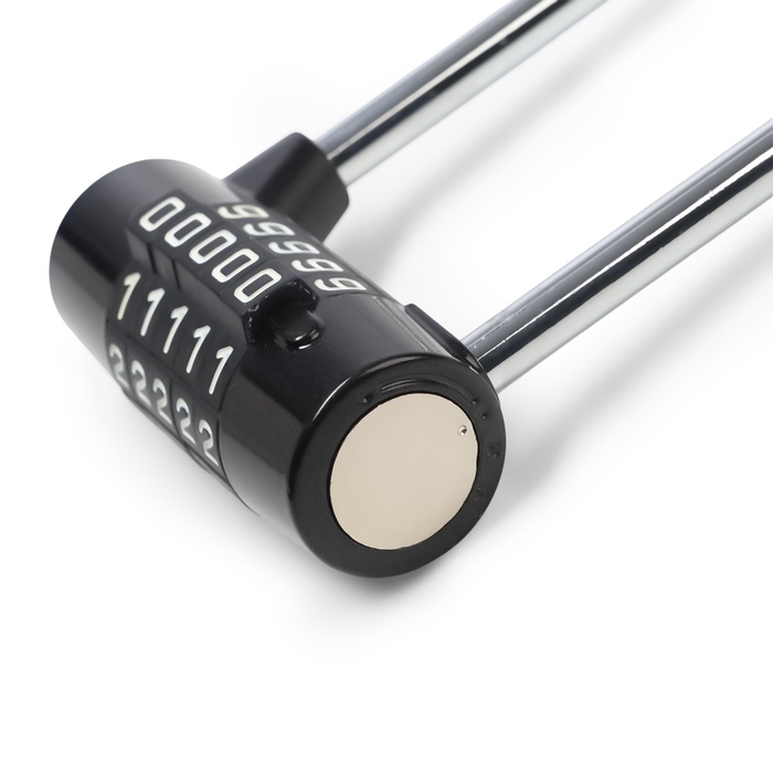 Замок навесной велосипедный, 65х145 мм внешний, 41х112 мм внутрен. кодовый замок Замок навесной велосипедный, 65х145 мм внешний, 41х112 мм внутрен. кодовый замок