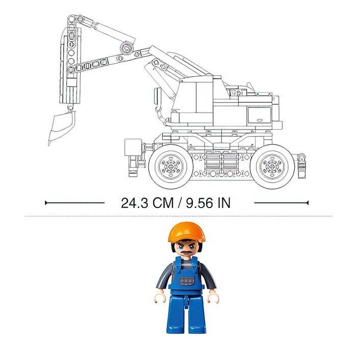Конструктор Механо «Экскаватор», радиоуправление, 353 детали Конструктор Механо «Экскаватор», радиоуправление, 353 детали