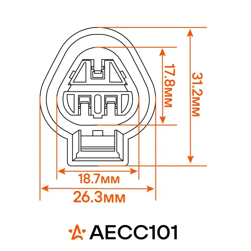 Разъём 3 pin с проводами для ДХО, ПТФ Hyundai Solaris, KIA Rio