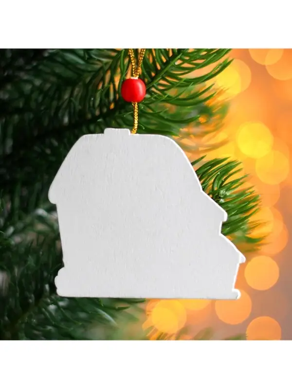 Елочная игрушка деревянная Лесная мастерская &laquo;Дом пряник&raquo;, 0.5&times;7&times;7 см