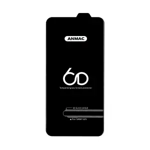 Защитное стекло для Samsung S25 Anmac 6D Black без упаковки Арт. 1137545 (10 шт./уп.)