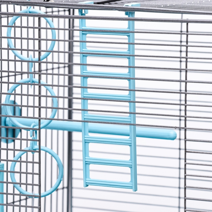 Клетка для птиц Клетка для птиц "Пижон" №100, разборная, 42 х 30 х 37см (укомплект.) бирюзовая