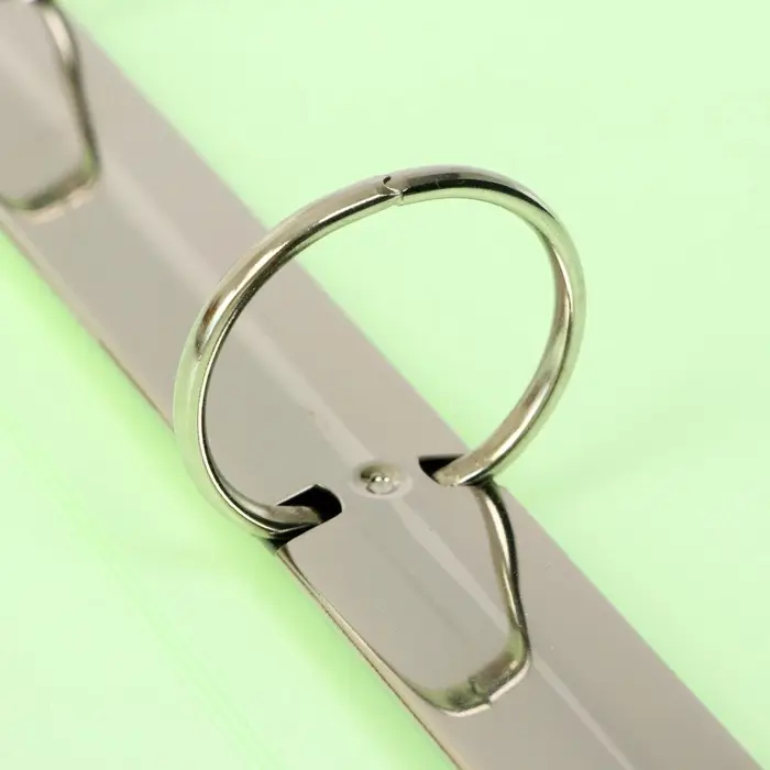 Папка на 4 кольцах А4, Calligrata, 40 мм, 500 мкм, салатовая неон