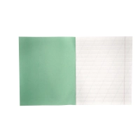 Тетрадь школьная 12л. Зелёная обложка Маяк, офсет, кос.линия Т5012Т2 4Г