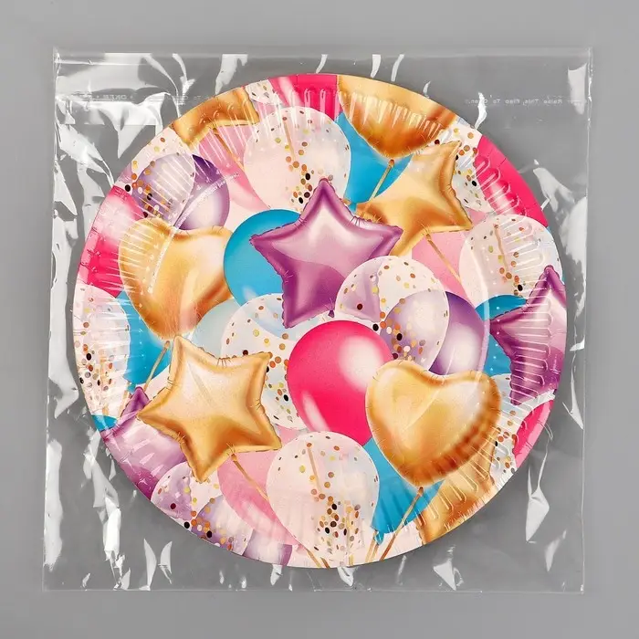 Тарелка одноразовая бумажная «Шары» Тарелка одноразовая бумажная «Шары»