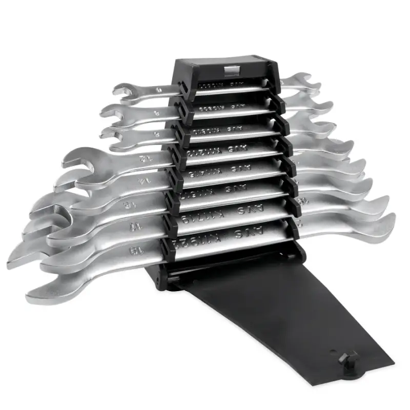 Набор ключей гаечных рожковых на держателе (6-22 мм) (8 предметов) AVS K1N8P