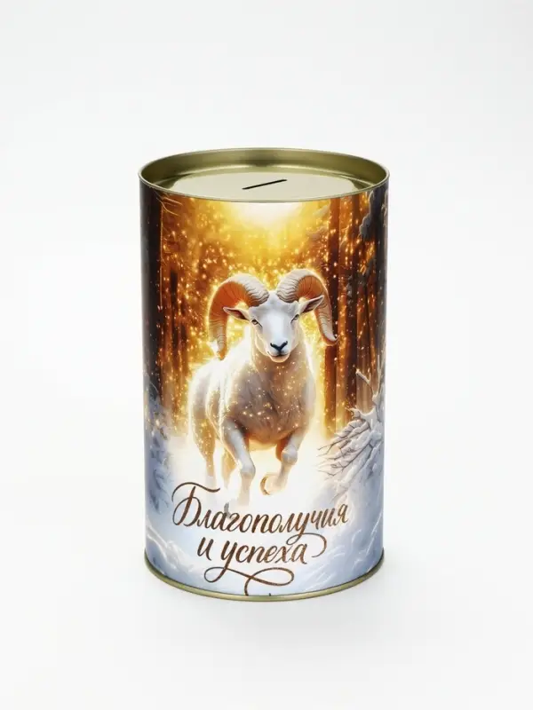 Копилка новогодняя, XXL, 20&times;12.2 см &laquo;Успеха. Козлик&raquo;