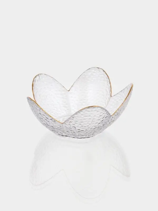 Салатник фигурный &laquo;Цветок&raquo;, 280 мл, 16&times;7.7 см, стекло