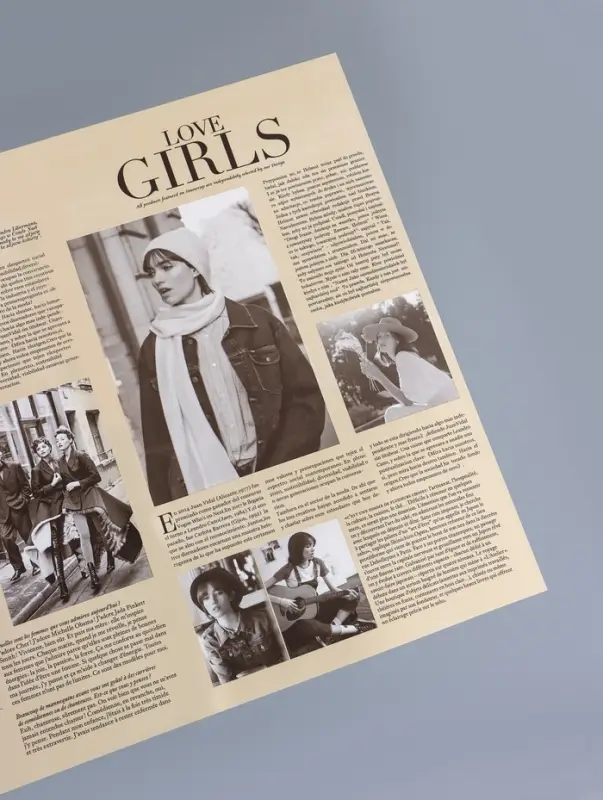 Пленка флористическая для цветов &laquo;Газета моды&raquo; 65 мкм, крафт, 50&times;57&plusmn;1 см