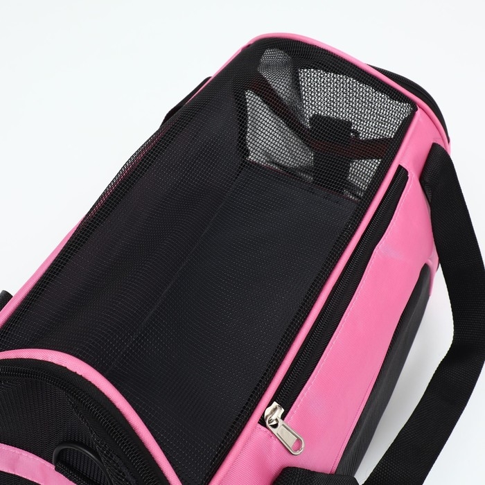 Сумка-переноска сетчатая, 48 х 26 х 31 см, розовая Сумка-переноска сетчатая, 48 х 26 х 31 см, розовая