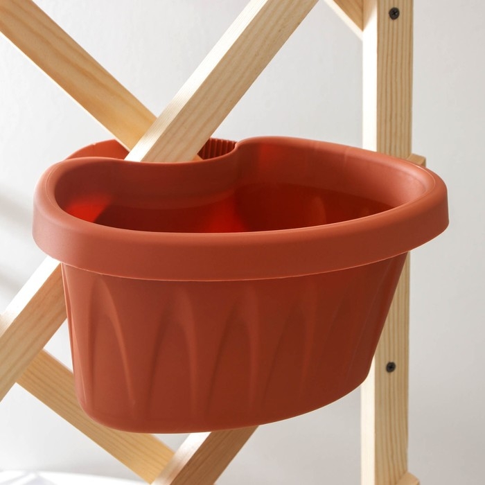 Кашпо на водосточную трубу «Алиция», 3,5 л, цвет терракотовый Кашпо на водосточную трубу «Алиция», 3,5 л, цвет терракотовый