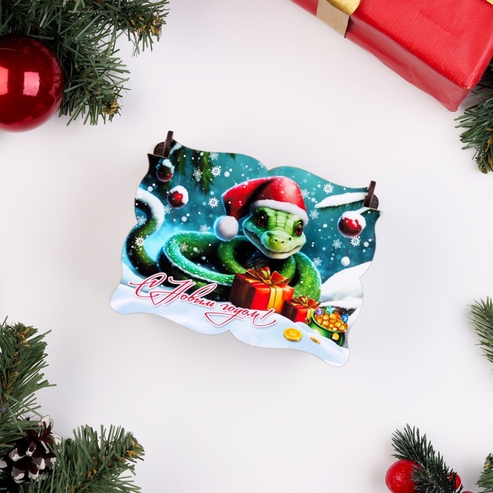 Шкатулка  Шкатулка "С символом года", средняя, 14х11х7см