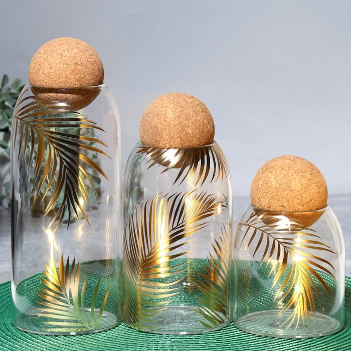 Банка для хранения сыпучих продуктов и круп «Тропики», 500 мл Банка для хранения сыпучих продуктов и круп «Тропики», 500 мл