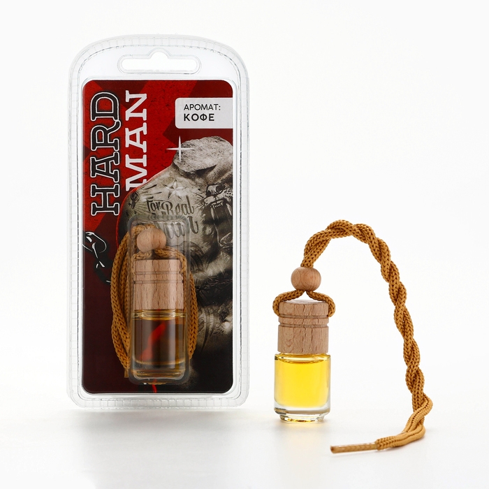 Ароматизатор подвесной HARD MAN, аромат: кофе, 5 мл Ароматизатор подвесной HARD MAN, аромат: кофе, 5 мл