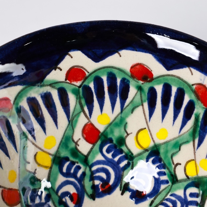 Пиала Риштанская Керамика  Пиала Риштанская Керамика "Узоры", 11 см, большая, микс