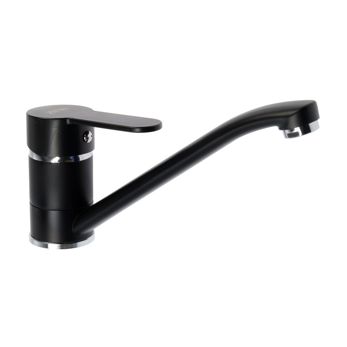 Смеситель для кухни ZEIN Z3829, однорычажный, длина излива 22 см, картридж 35 мм, черный Смеситель для кухни ZEIN Z3829, однорычажный, длина излива 22 см, картридж 35 мм, черный