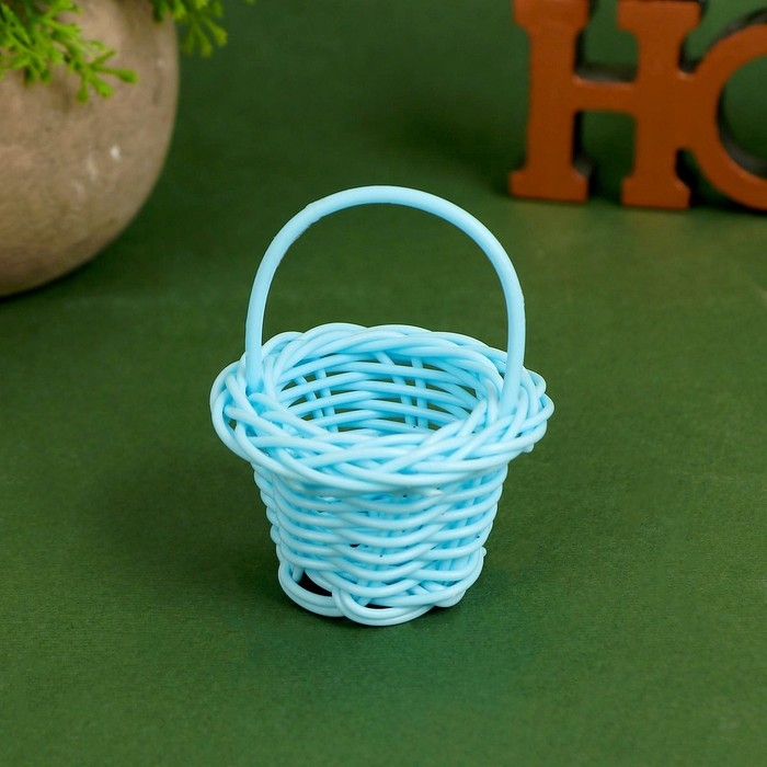 Кукольная миниатюра «Корзинка», цвета МИКС Кукольная миниатюра «Корзинка», цвета МИКС
