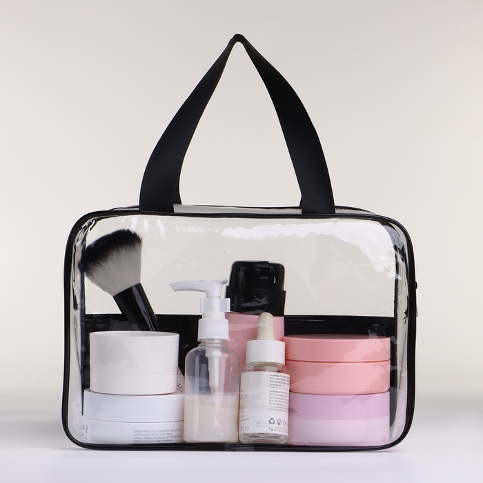 Косметичка на молнии, цвет чёрный Косметичка на молнии, цвет чёрный