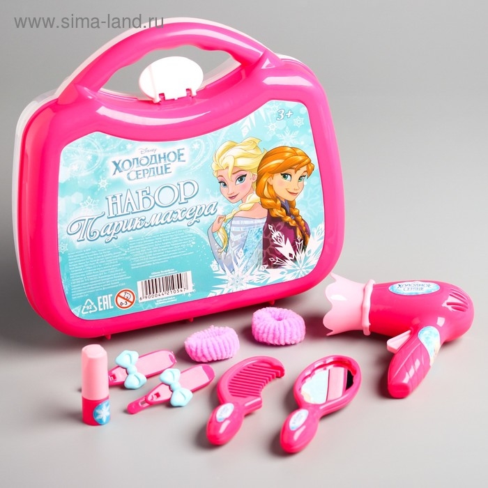 Набор парикмахера, в сумке «Анна и Эльза», Холодное сердце Набор парикмахера, в сумке «Анна и Эльза», Холодное сердце