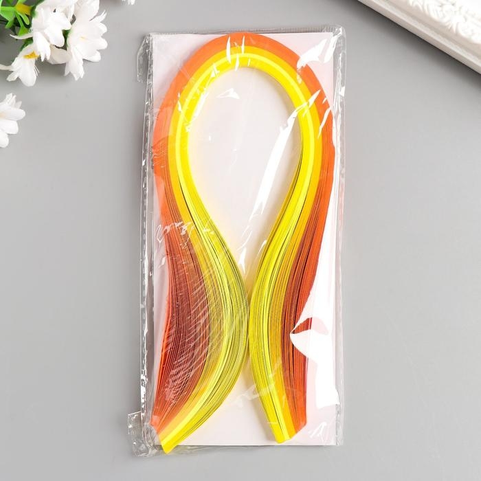 Полоски для квиллинга 100 полосок плотность 120 гр Полоски для квиллинга 100 полосок плотность 120 гр "Жёлтый оранж" ширина 0,5 см длина 39 см 517733