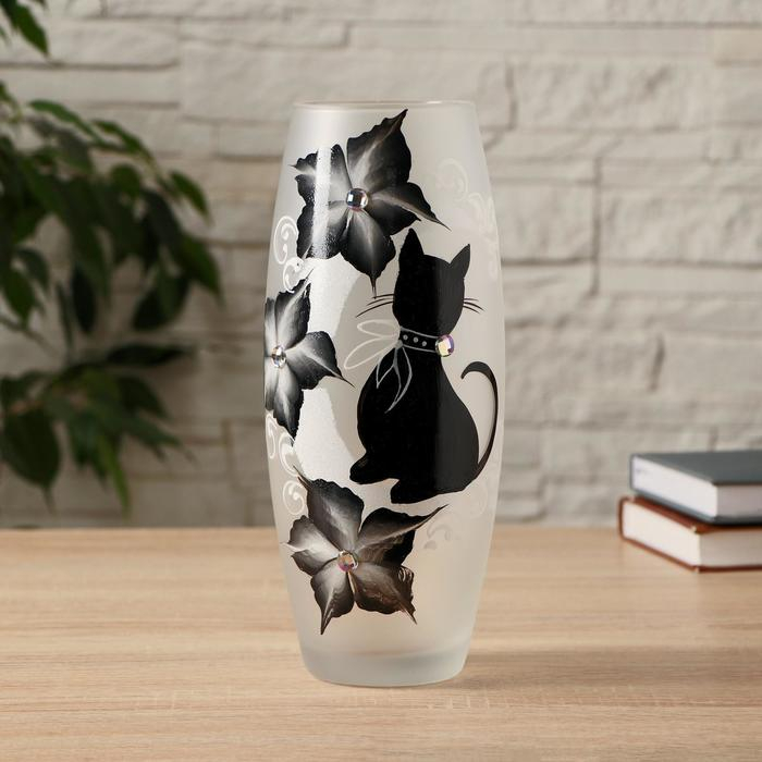 Ваза стекло Ваза стекло "Кошка" 5, d-7.5см 10х26 см, v=1.7л